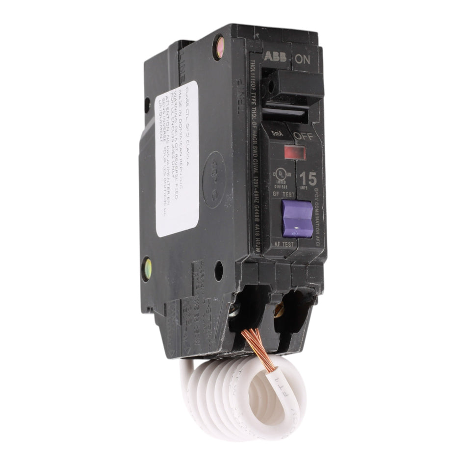 GE THQL1115DF 15A 1P 120V AFCI/GFCI Circuit Breaker