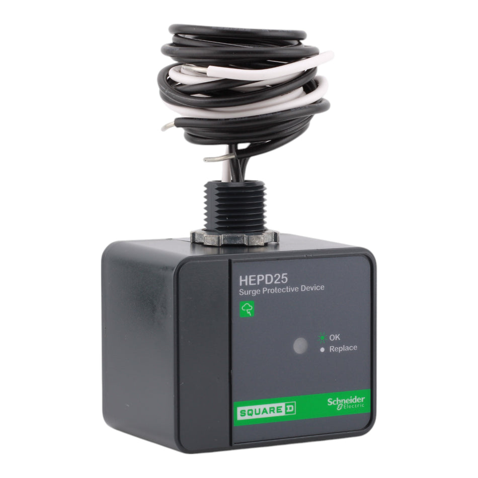 Square D HEPD25, 25kA Surge Protective Device, 120/240V, 1-Phase, 3-Wire, Type 1 SPD, for QO and Homeline Load Centers