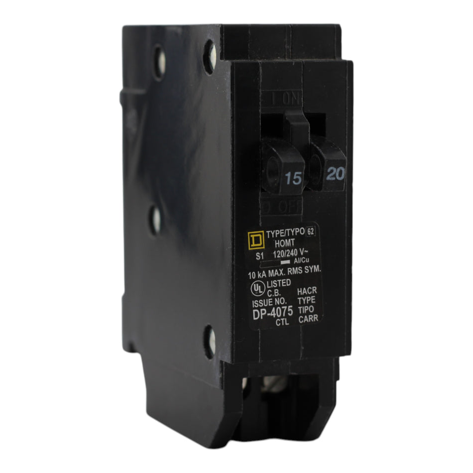 Square D HOMT1520 15/20A Tandem Circuit Breaker