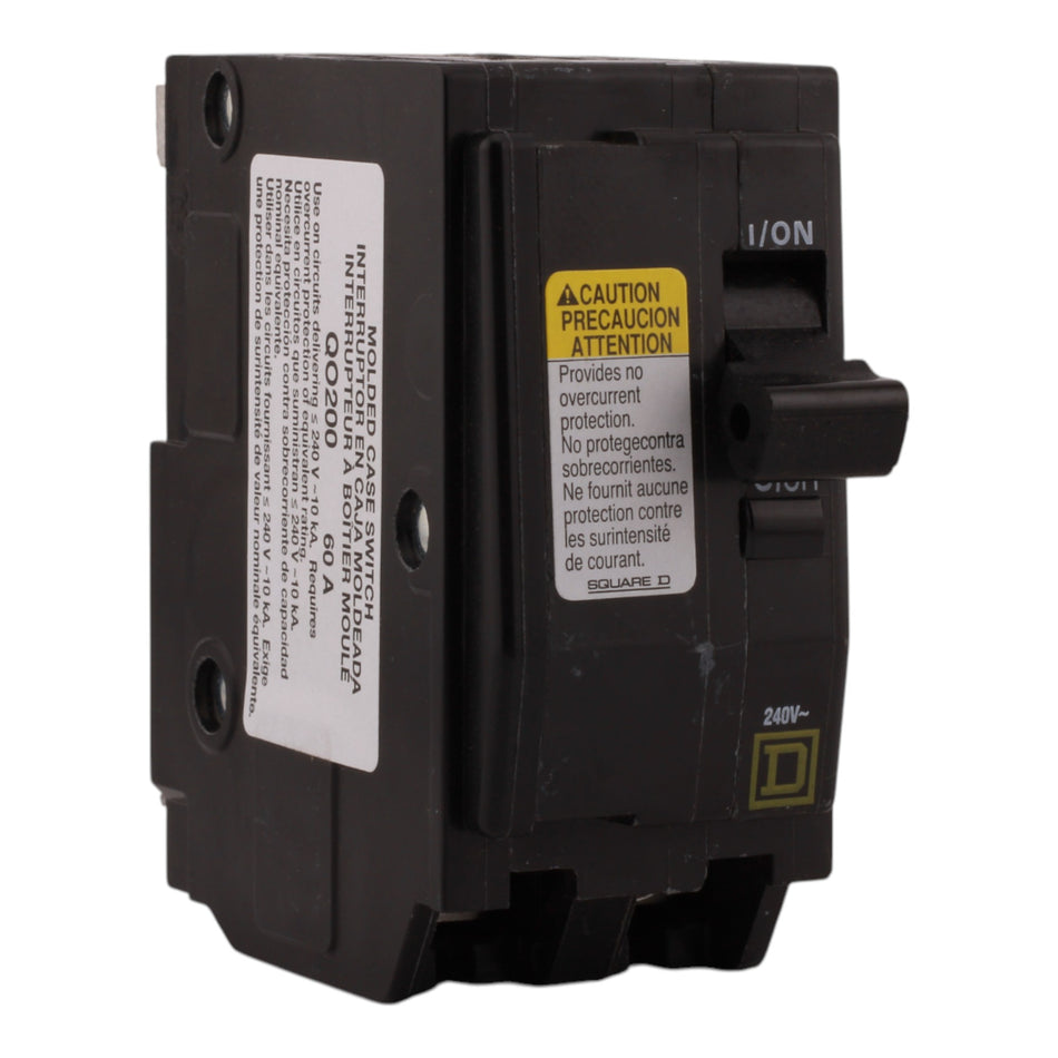 Square D QO200 60A 2P 240V Non-Automatic Disconnect Breaker