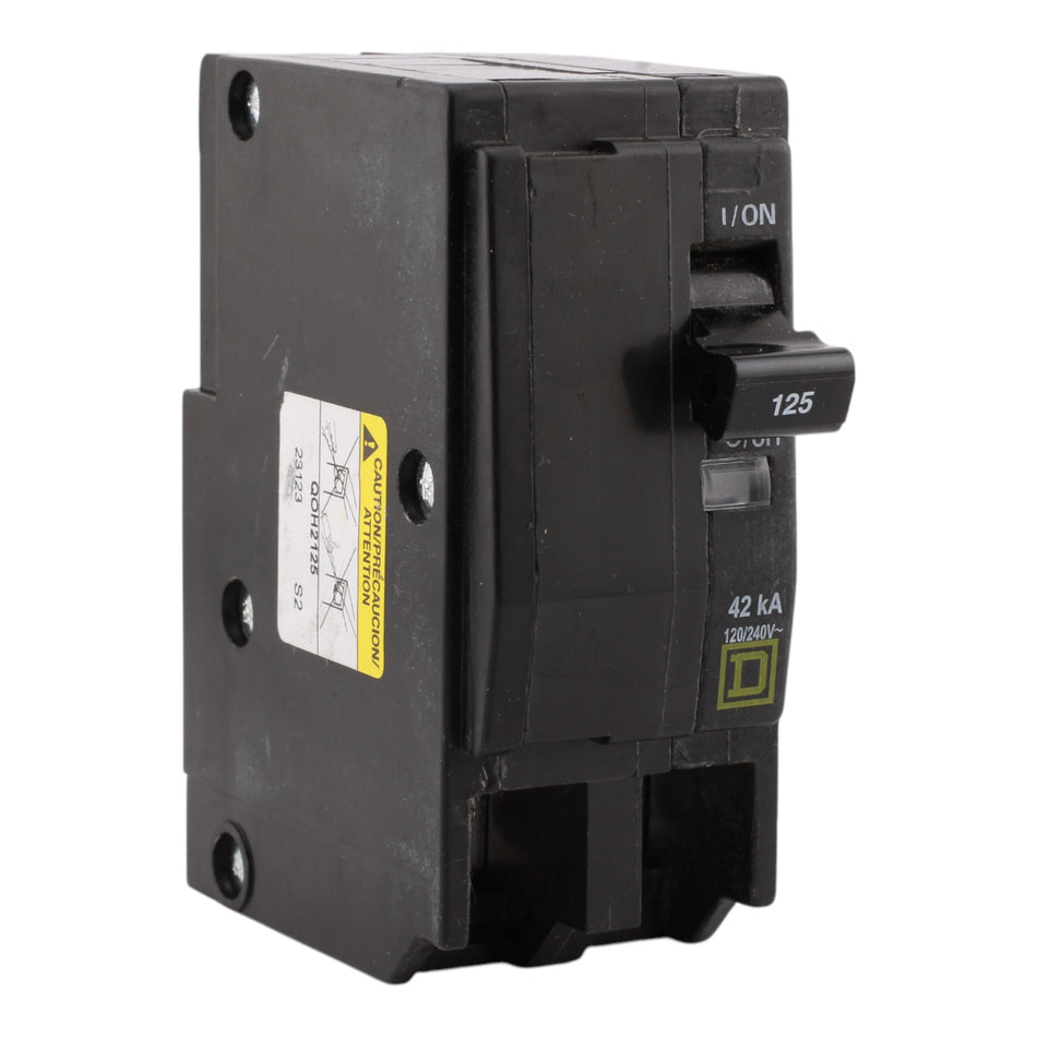 Square D QOH2125 125A 2P 120/240V 42kA Circuit Breaker