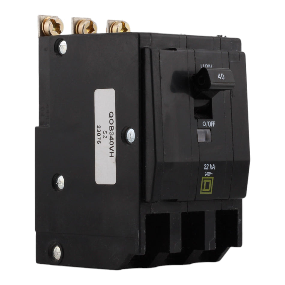 Square D QO QOB340VH 40A 3P 120/240V Standard Bolt-On Circuit Breaker