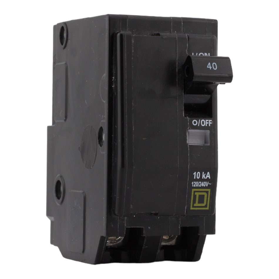 Square D QO240 40 Amp Double Pole 240V Plug-In Standard Trip Circuit Breaker UL