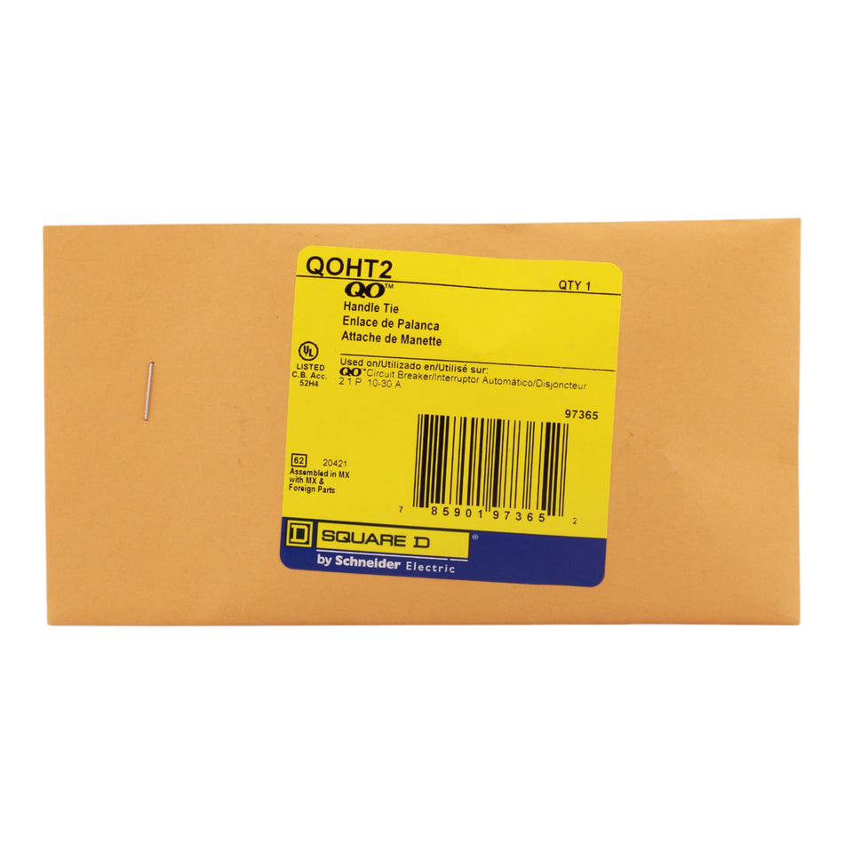 Square D QO QOHT2 Handle Tie Kit for 10-30A 1P QO Circuit Breakers