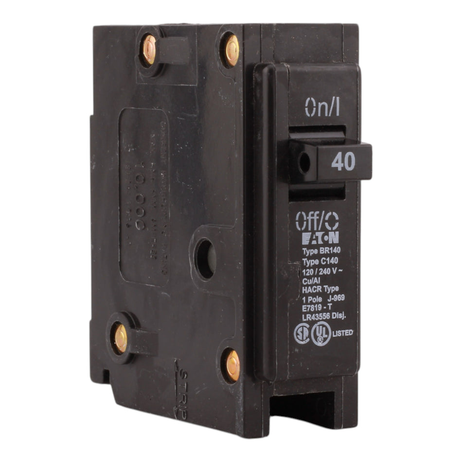 Eaton BR BR140 40A 1P 120/240V Circuit Breaker
