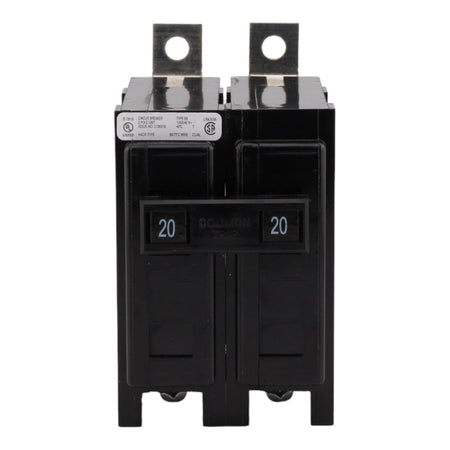 Eaton BAB2020 20 Amp Double Pole 240V Bolt-On Standard Trip Circuit Breaker UL