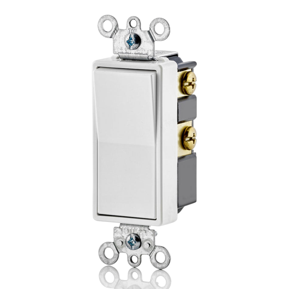 Leviton Decora, 5604-2W, 15A, 4-Way, 120/277V, Rocker Switch, White