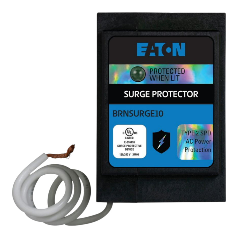 Eaton Type BR BRNSURGE10 2P 120/240V Surge Protective Device Pigtail Neutral