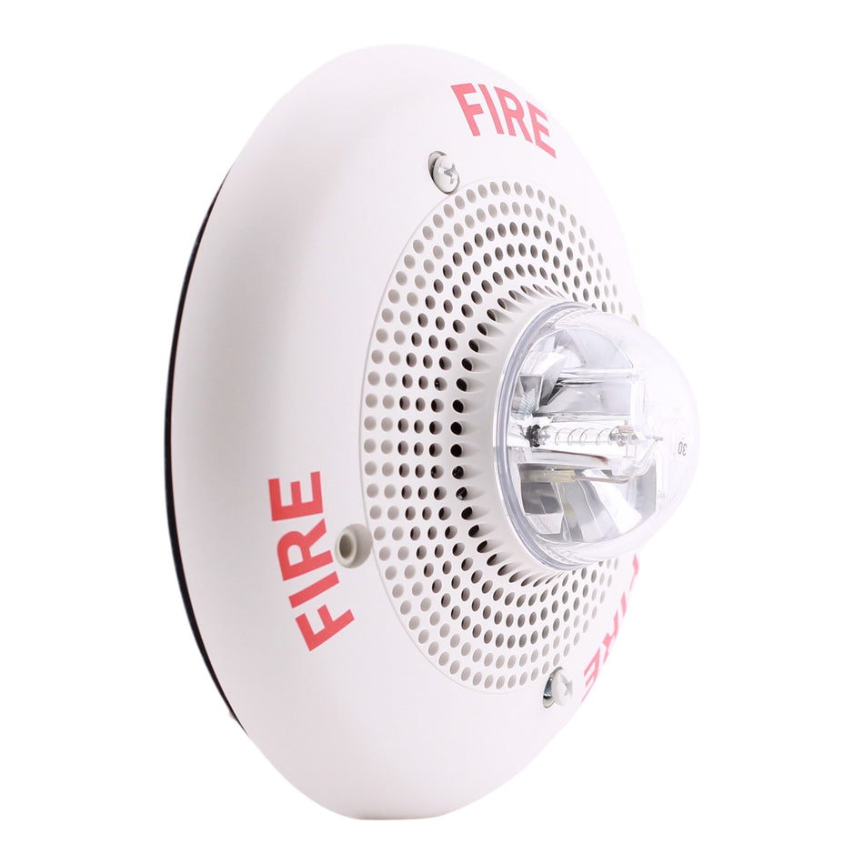 System Sensor SpectrAlert, SP2C2430, 24V, 30cd, Ceiling Mount, Speaker/Strobe, White
