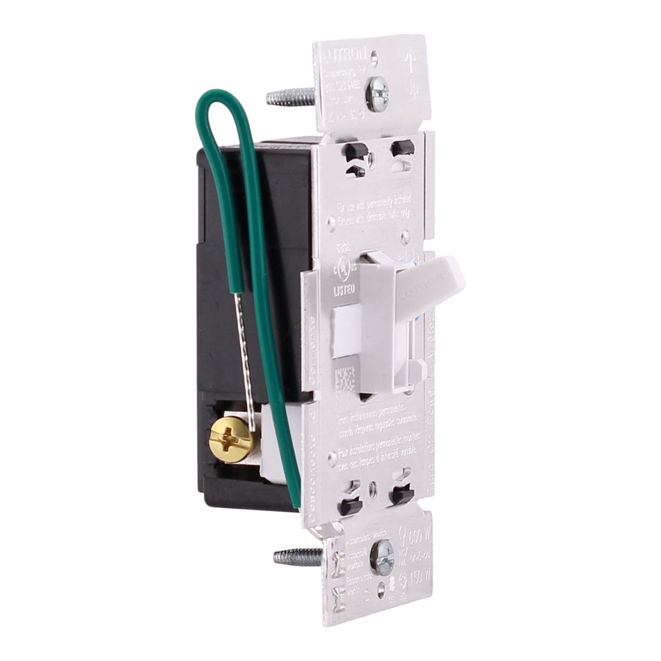 Lutron Ariadni, AYCL-153P-WH, 150W LED/600W Inc, 120V, Single Pole/3-Way, LED+ Dimmer, White