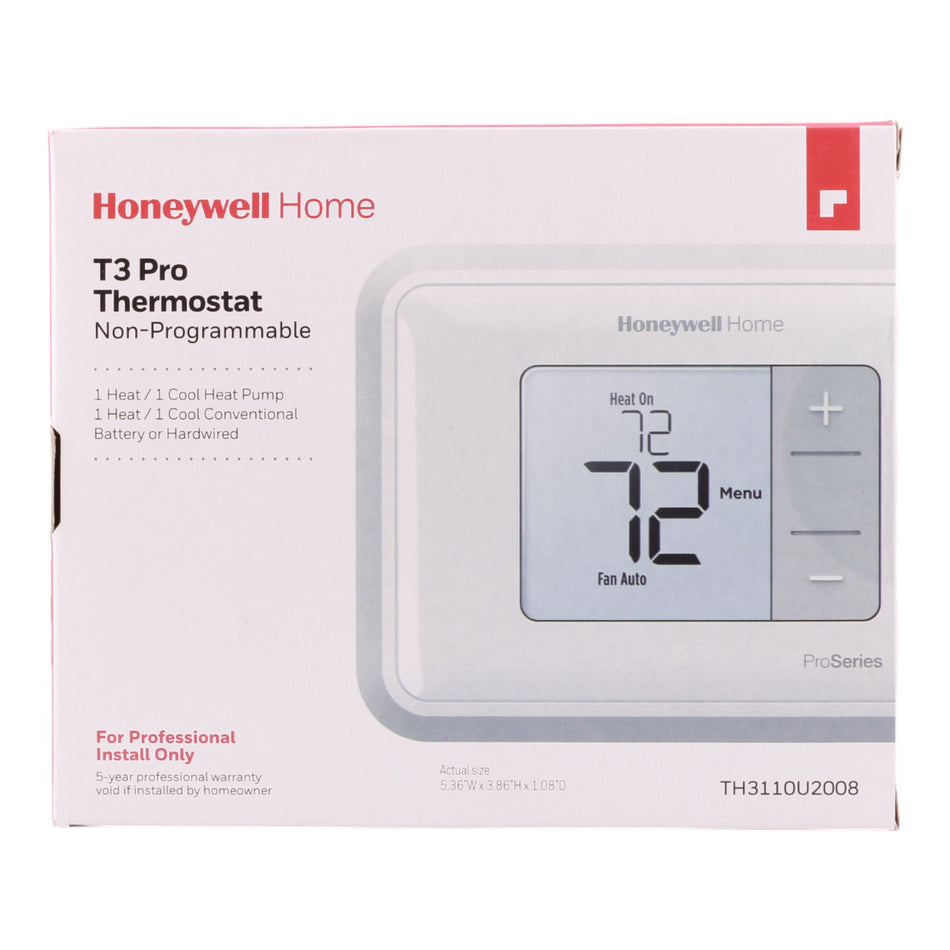 Resideo T3 Pro TH3110U2008 1H/1C Non-Programmable Thermostat