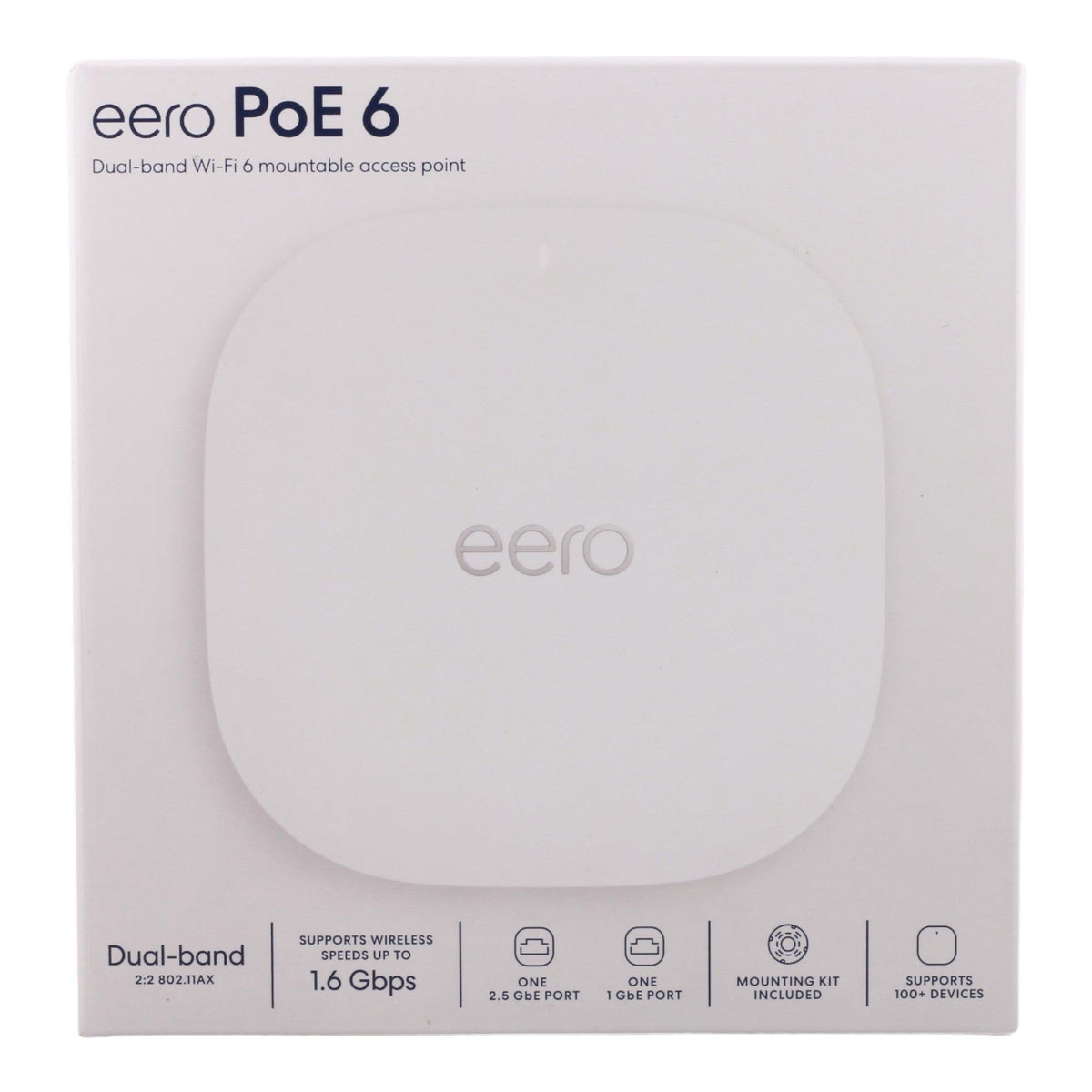 Amazon eero PoE 6 Ceiling/Wall-Mount Wi-Fi 6 Access Point Dual-Band