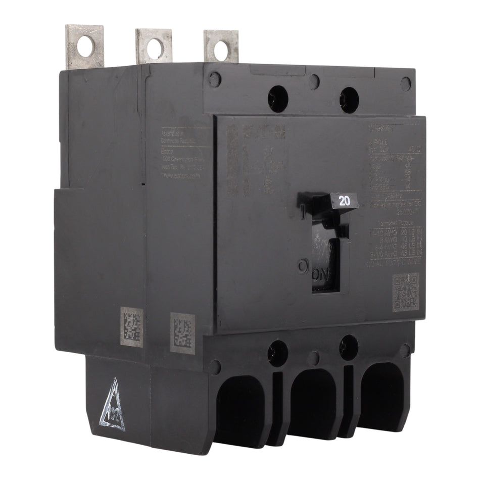 Eaton Series C GHB3020 20A 3P 480Y/277V Thermal-Magnetic Circuit Breaker