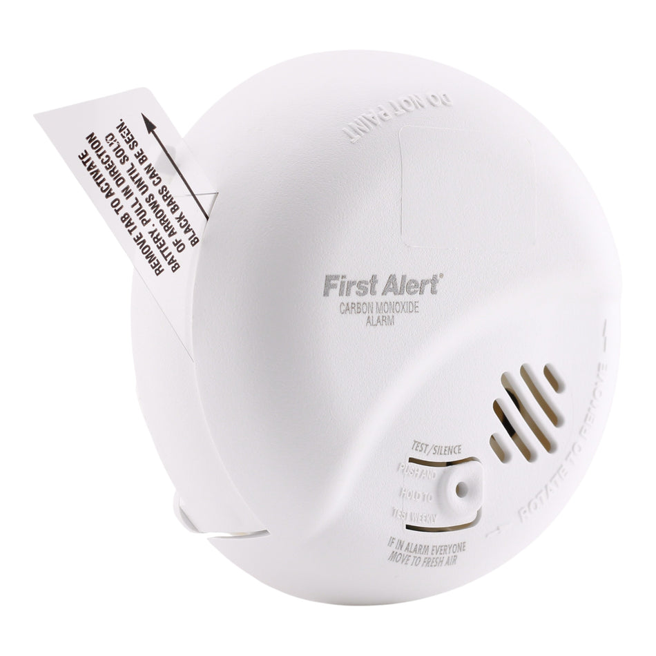 BRK CO5120BN, 120V AC/DC, Hardwired, Carbon Monoxide Alarm, 9V Battery Backup