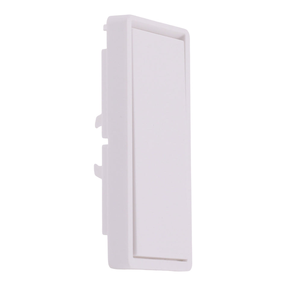 Square D X Series, SQR16100WH, Rocker Cover Plate, Snap-On, Matte White.
