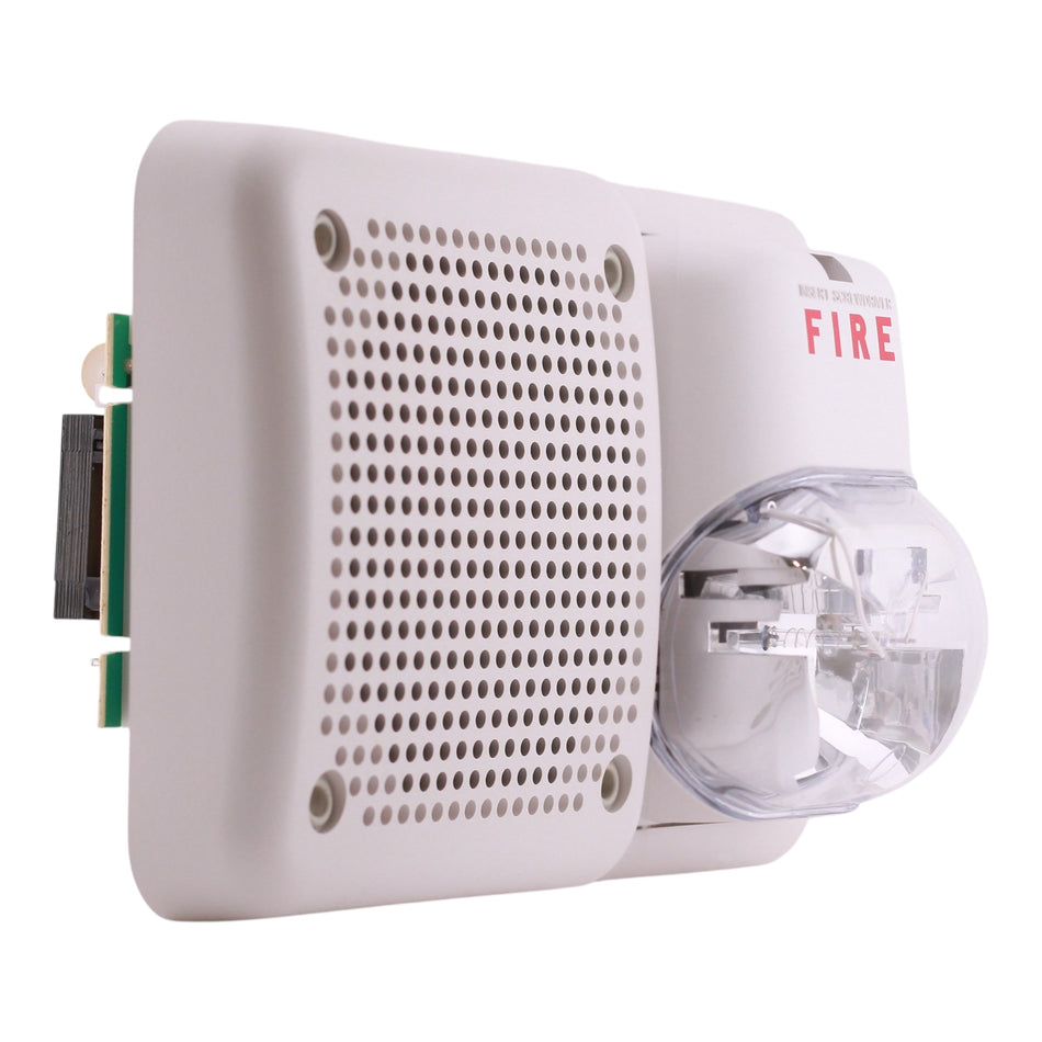 System Sensor, SpectrAlert, SP2W1224MC, Wall Speaker/Strobe, Selectable Output, 12/24V, White