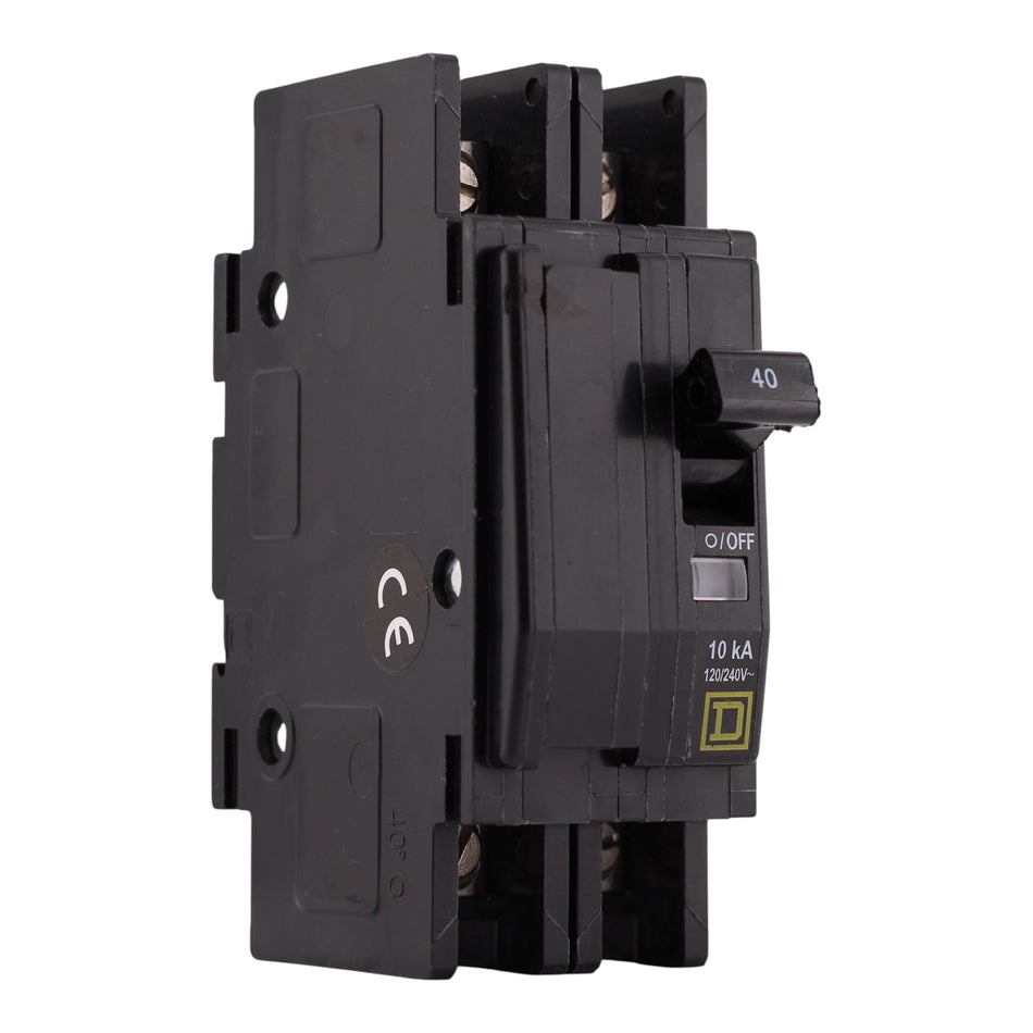 Square D QOU, QOU240, 40A, 2P, 120/240V, Unit Mount, Circuit Breaker