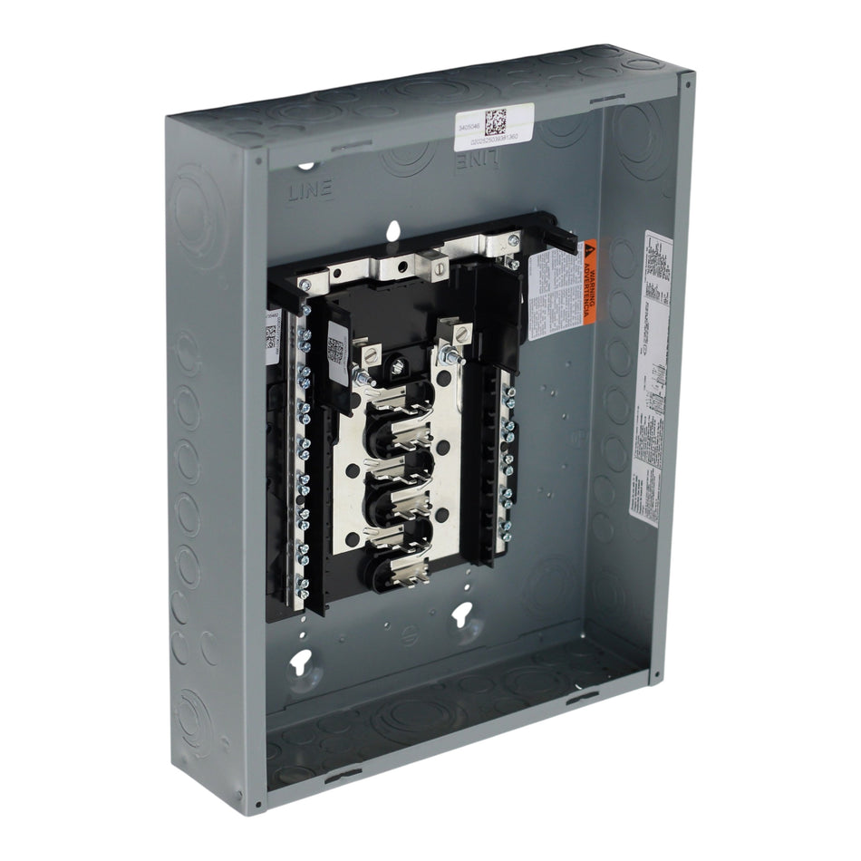 Square D Homeline, HOM1224L125PC, 125A, 12-Space, 24-Circuit, 120/240V, PoN, Main Lug, Load Center