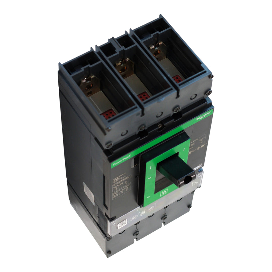 Square D PowerPacT L, LGP36400U31X, 400A, 3P, 600VAC, 18kA, Unit Mount, MicroLogic 3.3, Circuit Breaker