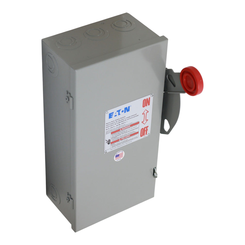 Eaton DH, DH321NGK, 30A, 3P, 240V, Heavy Duty Fusible Safety Switch, NEMA 1