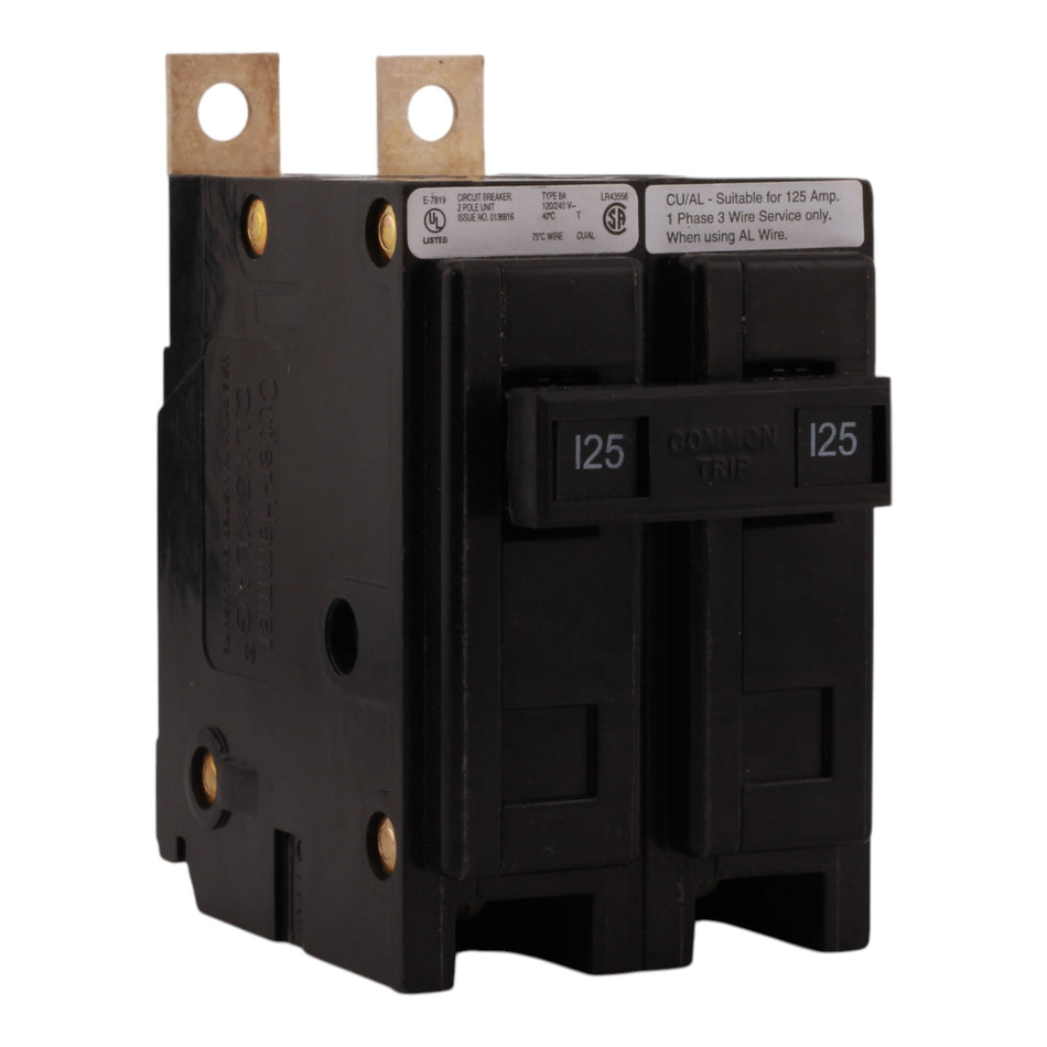 Eaton BAB2125 125A 2P 240V 10kAIC Bolt-On Shunt Trip Breaker