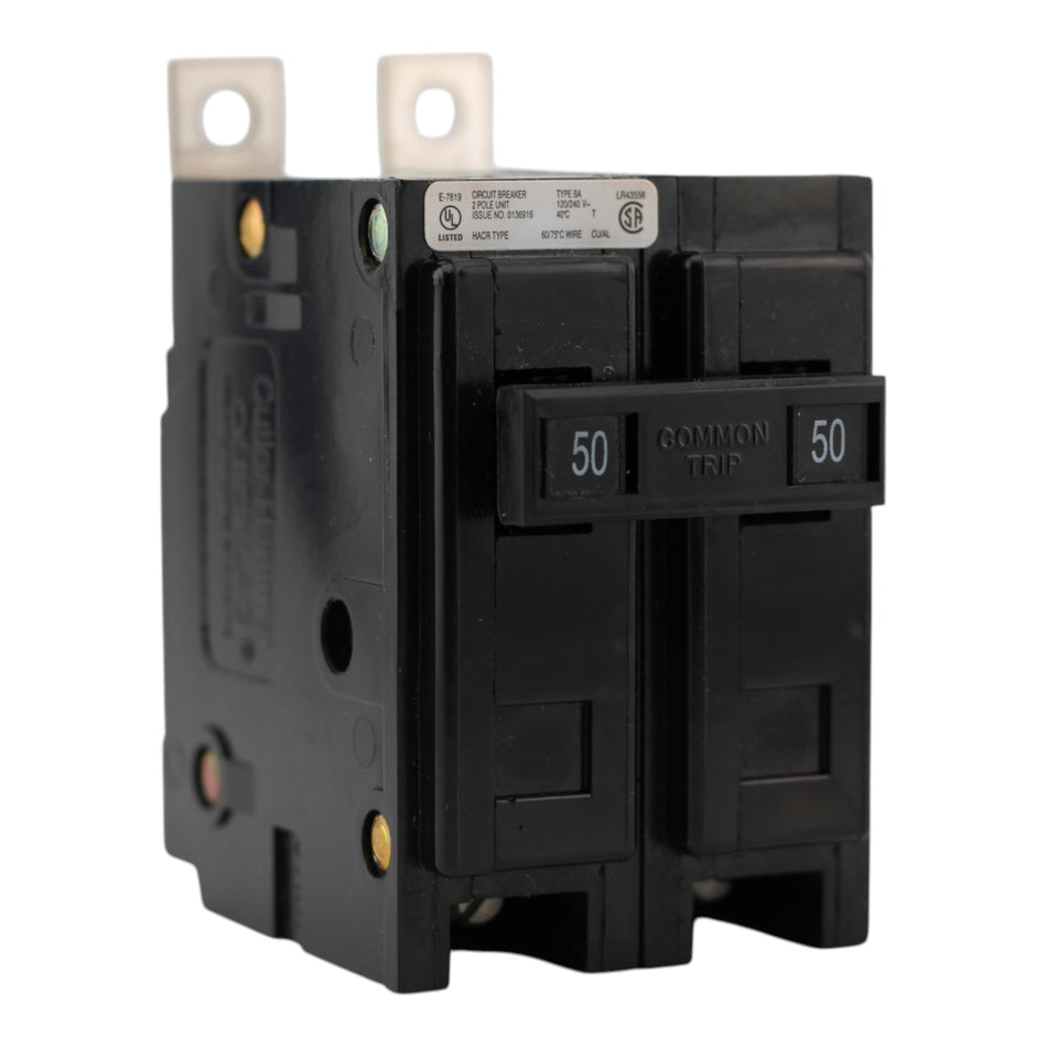 Eaton BAB2050 50A 2P 120/240V Thermal-Magnetic Circuit Breaker