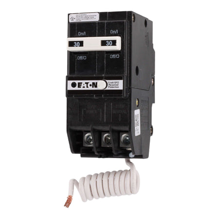 Eaton BRN230GFCS 30A 120/240V 2-Pole GFCI Pigtail Neutral UL