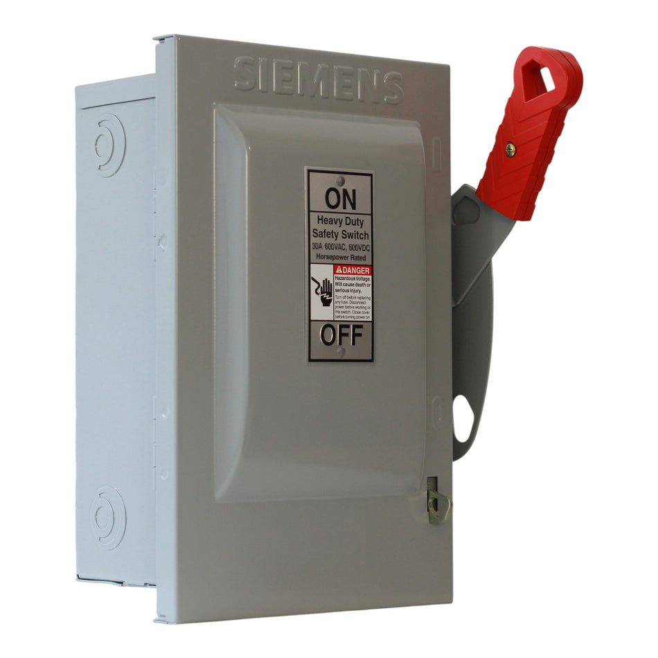 Siemens HNF, HNF261, 30A, 2-Pole, 600V, NEMA 1, Non-Fusible Heavy Duty Safety Switch