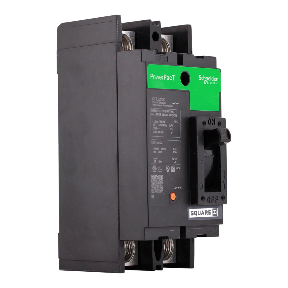 Square D PowerPacT QDL22150 150A 2P 240V Circuit Breaker