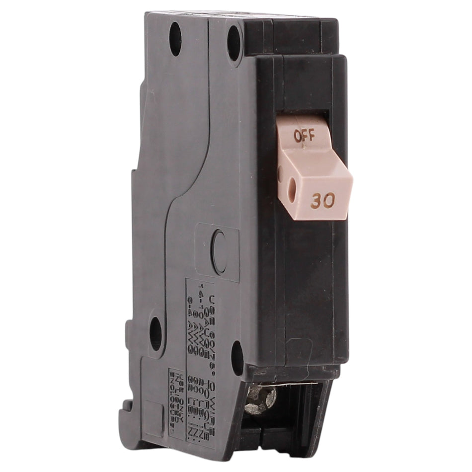 Eaton CH, CH130, 30A, 1P, 120V, Thermal Magnetic, Plug-On, Circuit Breaker
