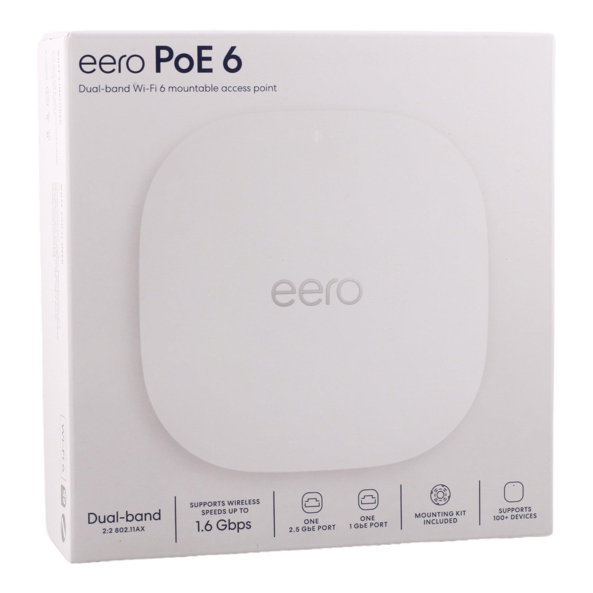 Amazon eero PoE 6 Ceiling/Wall-Mount Wi-Fi 6 Access Point Dual-Band