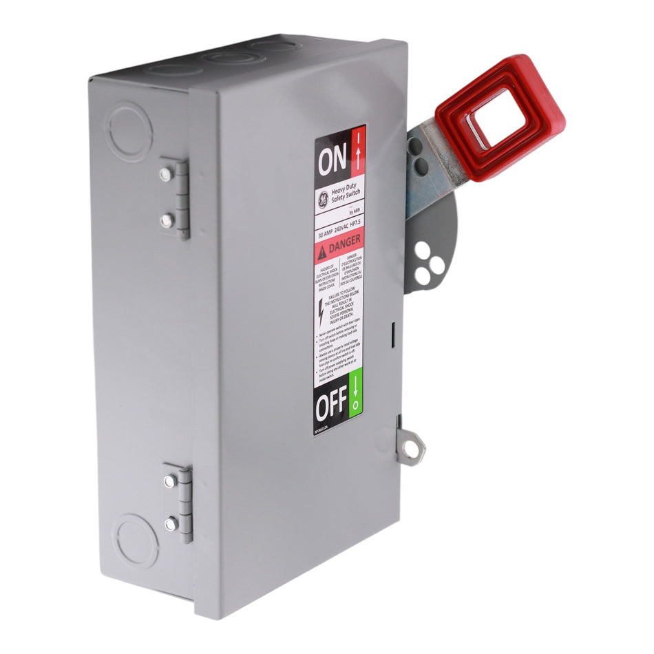 ABB, TH3221, 30A, 2-Pole, 240VAC/250VDC, NEMA 1, Fusible Heavy Duty Safety Switch