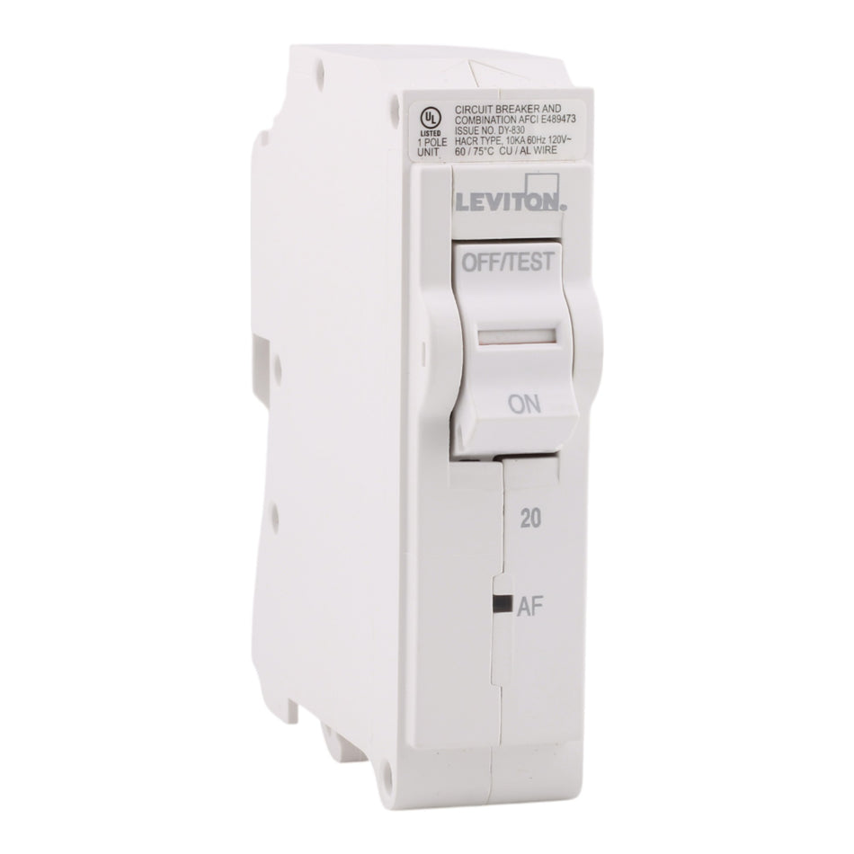 Leviton LB120-AF 20A 1P 120V AFCI Hydraulic-Magnetic Circuit Breaker