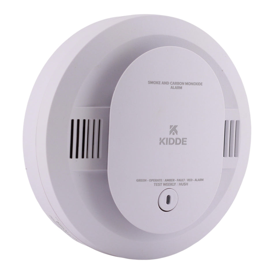 Kidde FireX CUACFEX-V Hardwired, 120V AC, Combo Smoke & CO Alarm, Voice, AA Backup, Interconnectable