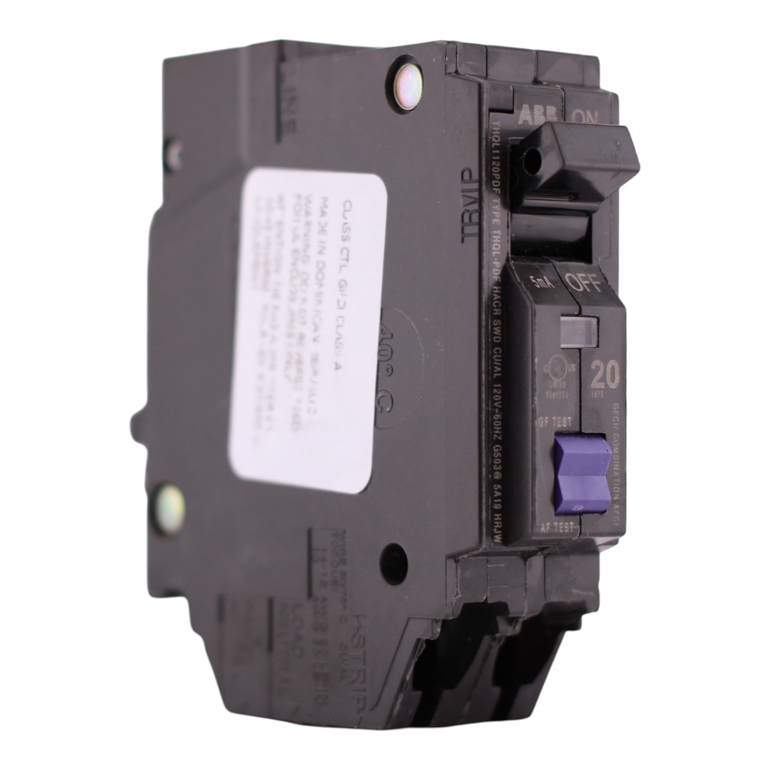 GE Q Line THQL1120PDF 20A 1P 120V AFCI/GFCI Plug-On Neutral GE Q Line THQL1120PDF 20A 1P 120V AFCI/GFCI Plug-On Neutral