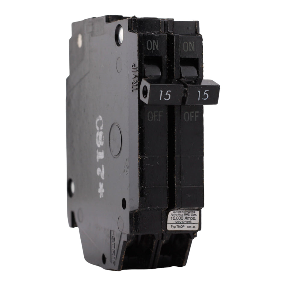 GE Q-Line, THQP215, 15A, 2P, 120/240V, Thin Series, Circuit Breaker