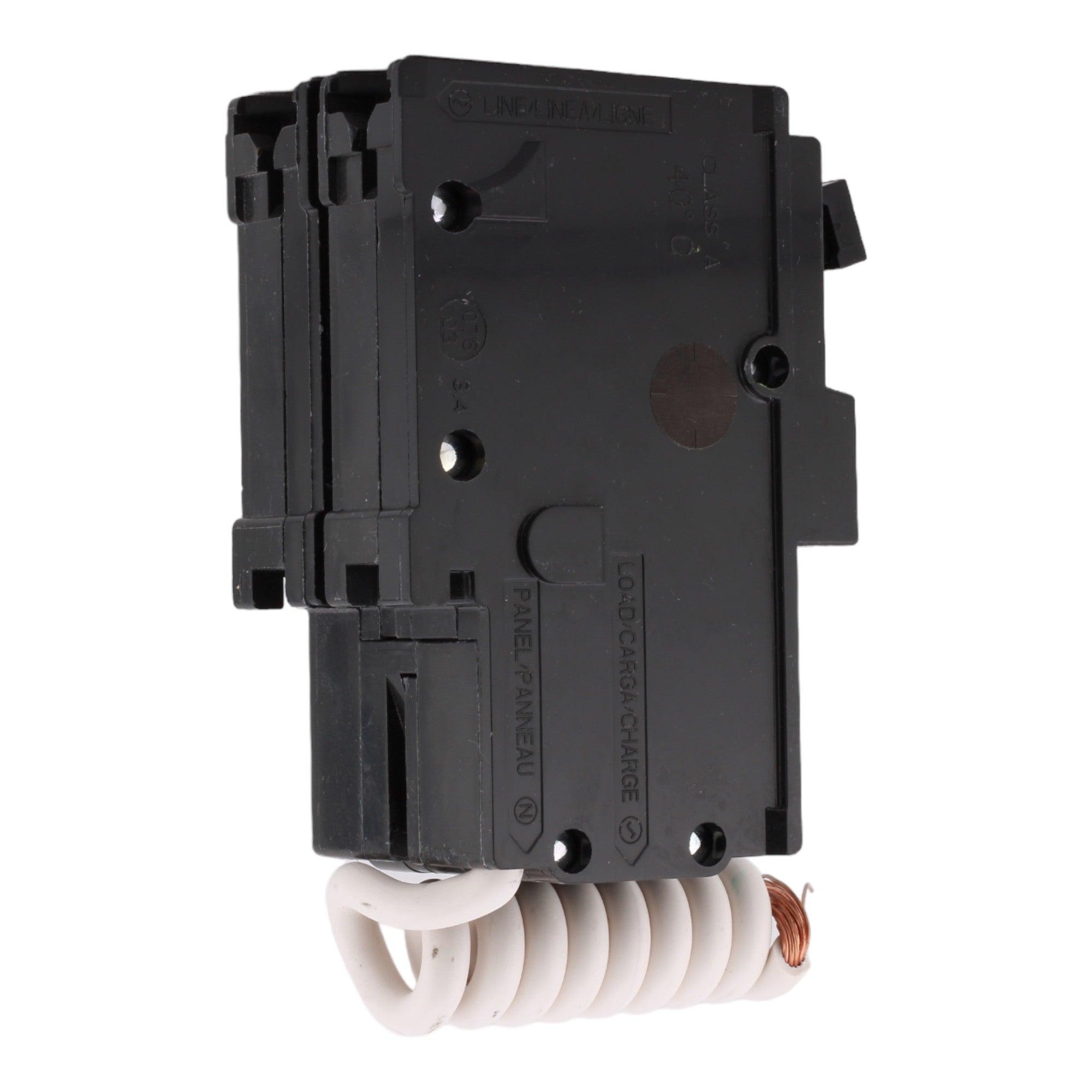 Square D HOM250GFI 50 Amp Double Pole 240V Pigtail-Neutral GFCI Ground Fault Circuit Breaker UL
