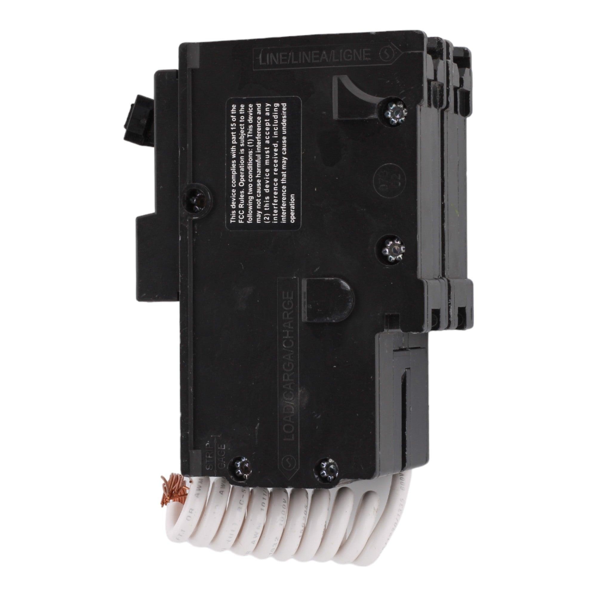 Square D HOM225GFI 25 Amp Double Pole 240V Pigtail-Neutral GFCI Ground Fault Circuit Breaker UL
