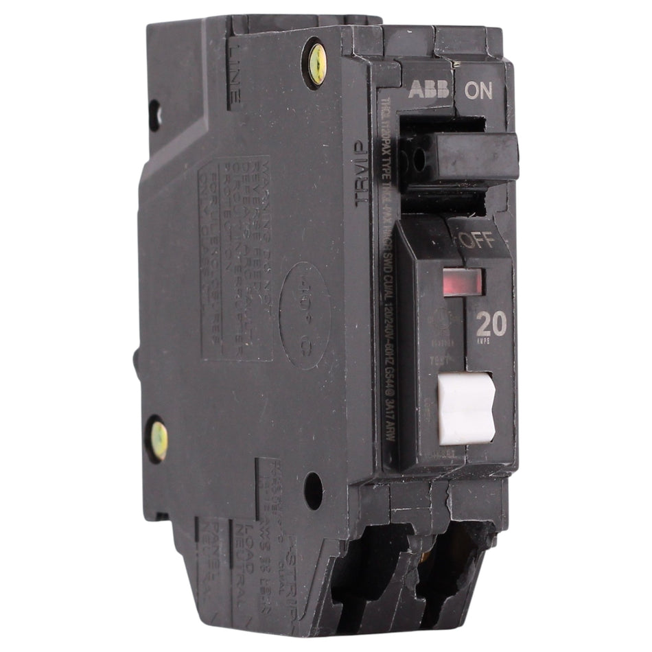 GE Q-Line, THQL1120PAX, 20A, 1P, 120/240V, AFCI, Plug-On Neutral, Circuit Breaker