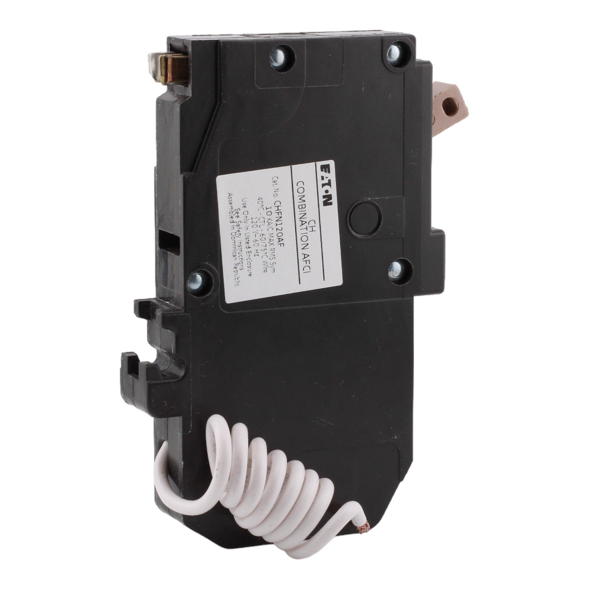 Eaton CHFN120AF 20 Amp Single Pole 120V Pigtail-Neutral AFCI Arc Fault Circuit Breaker UL