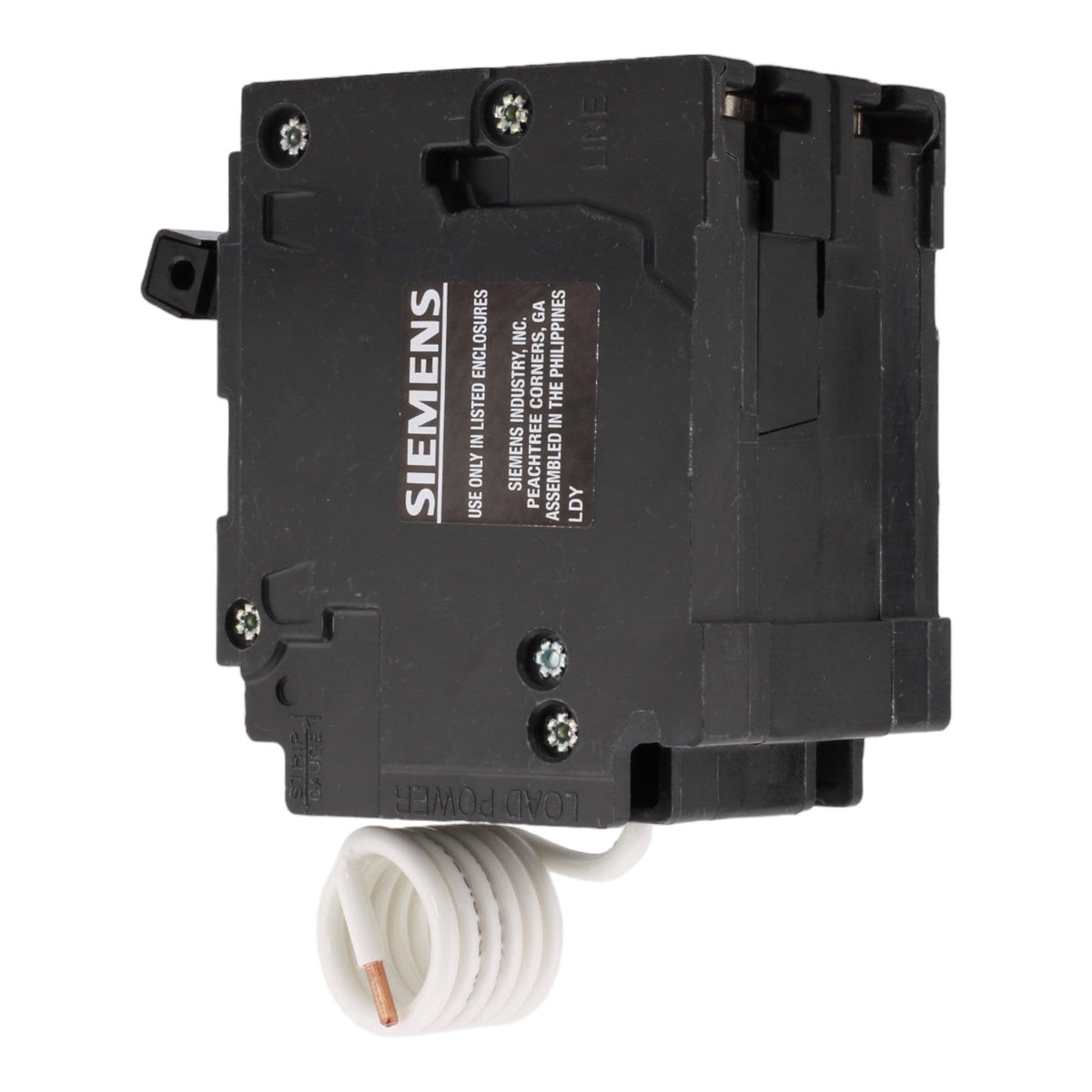 Siemens Q220GF 20 Amp Double Pole 240V Pigtail-Neutral GFCI Ground Fault Circuit Breaker UL