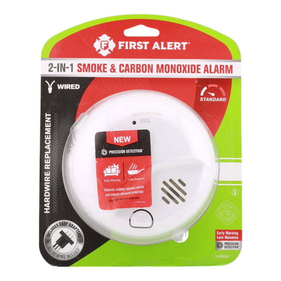 First Alert SMICO100-AC Hardwired 2-in-1 Smoke & CO Alarm