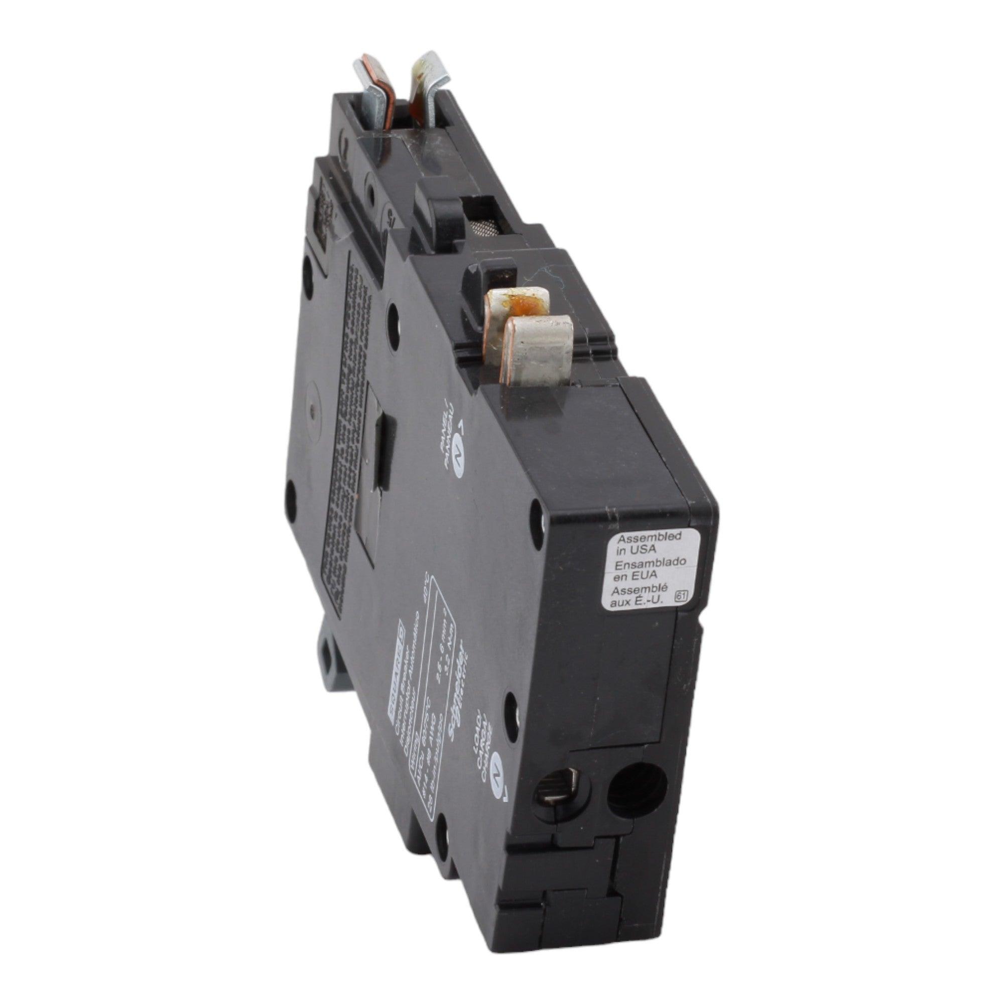Square D QO115PAF 15 Amp Single Pole 120V Plug-On Neutral AFCI Arc Fault Circuit Breaker UL