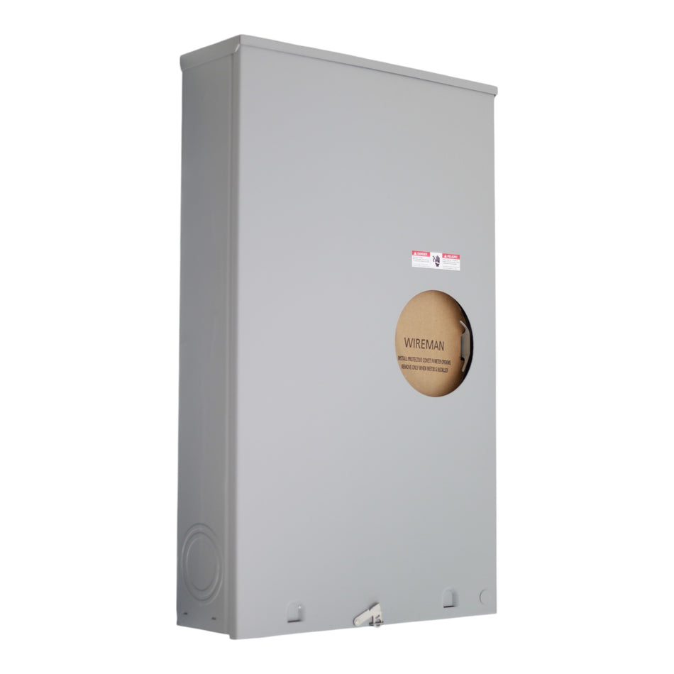 Siemens TALON, 48707-02, 320A, 3PH, 600V, Ringless, Lever Bypass, Meter Socket