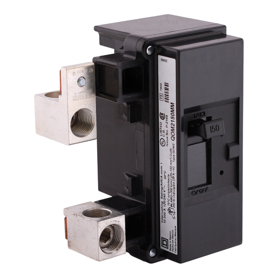 Square D QO, QOM2150MM, 150A, 2P, 120/240V, 10kA, Bolt-On, Main Circuit Breaker, Meter-Pak