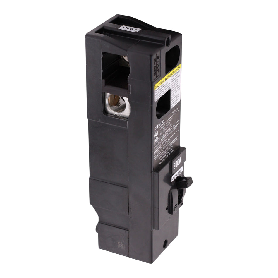 Siemens QS, QS2200H, 200A, 2P, 120/240V, 22kA, Plug-In, Main Circuit Breaker, Meter/Load Center Combo