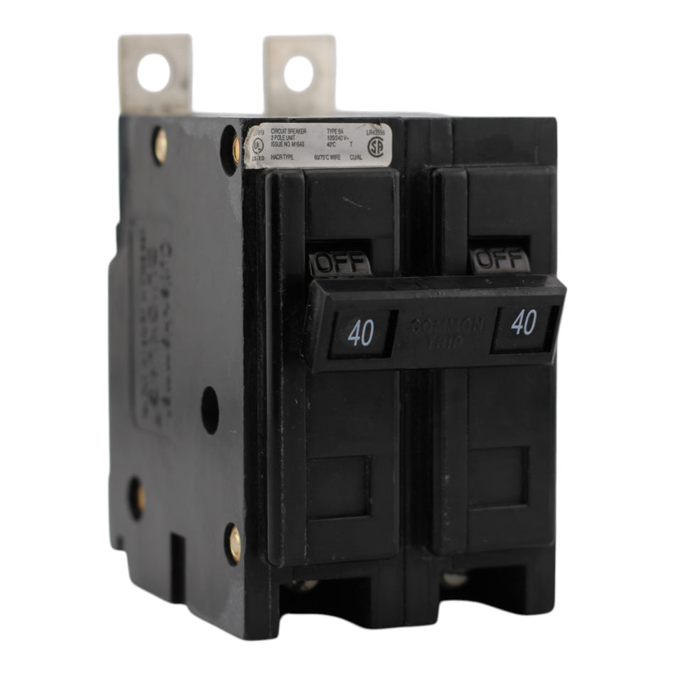 Eaton BAB2040 40A 2P 120/240V Thermal-Magnetic Circuit Breaker