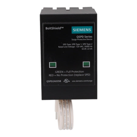 Siemens QSPD2A035B BoltShield Surge Protective Device - 120/240V, 35kA, Hardwired, UL Listed