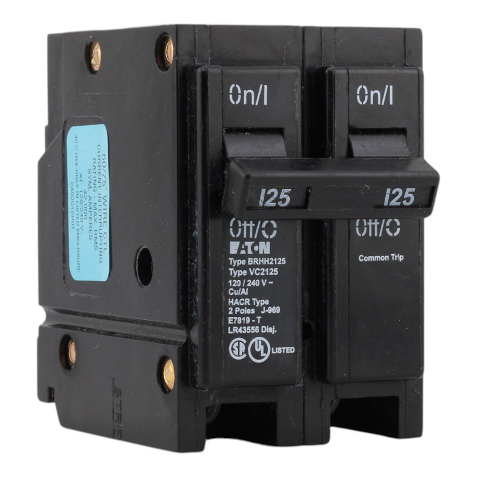 Eaton BR BRHH2125 125A 2P 120/240V Circuit Breaker