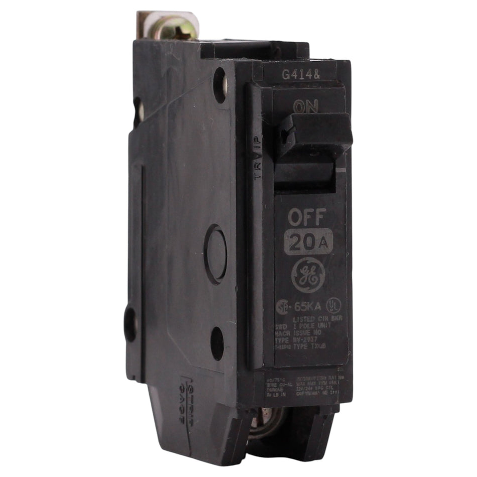 ABB Q-Line, TXQB1120, 20A, 1P, 120/240V, 65kA, Thermal Magnetic, Bolt-On, Circuit Breaker